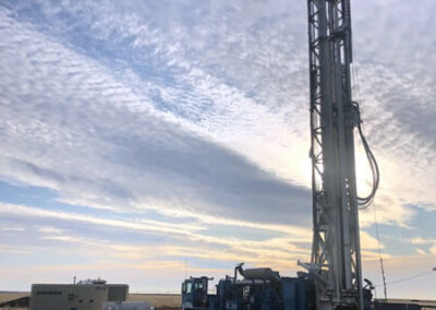 Water well drilling near Thorpe, WA